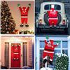 COTTNY 3.5/5.5 Ft di Grandi Dimensionii Decorazione Natalizia da Appendere a Babbo Natale, per Interni ed Esterni, per Porte di casa, finestre, Scale, tetti