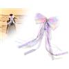 SAHONFEN Fiocco Grande, Fiocco a Cono di Caramelle con Fiocco di Neve, Utilizzato per Feste di Compleanno, Matrimoni, Decorazioni per la Casa, Oggetti di Scena per Foto (Viola)