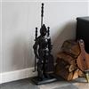 Fire Vida Fuoco Cavaliere Soldato Camino Companion Set, Metallo, Pezzo di 5