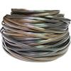 Feyart 70 m Gradiente piatto sintetico rattan plastica vimini materiale di riparazione per mobili da giardino sedia tavolo cestino portaoggetti fai da te e riparazione, colore caffè