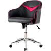 GIANTEX Sedia da Gaming con 5 Route Universali, Sedia Ufficio Ergonomica, Sedia da Ufficio Girevole per Ufficio, Casa, 3 Colori