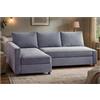 HomeTown Market Solo copridivano! Resistente copridivano Friheten di ricambio compatibile con IKEA Friheten fodera componibile angolare per letto (velluto grigio destra lungo)