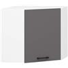 AKORD | Pensile da Cucina a Parete - Oliwia 60/60 cm | 2 Anta Armadio da Cucina | Componibile Mobili da Cucine Armadi | Pannello laminato | 60 x 30 x 58 cm | Bianco & Grigio Grafite