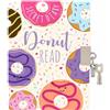 Sixstore Diario top secret per ragazze, formato A6, 15 x 11 cm, motivo: ciambella
