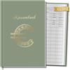 BIROYAL Libro di cassa A5 - 120 pagine, libro di bilancio, budget Planner e libri di cassa - libro di bilancio per iscrizione - libro di cassa per piccole imprese - Edizioni tracker finanziarie, verde