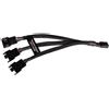 ALPHACOOL Cavo Sdoppiatore Alphacool Y-Splitter 4 pin a 3x 4 pin PWM 15cm Nero