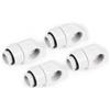 ALPHACOOL Connettore Alphacool a L girevole G1/4 maschio a G1/4 femmina 4pz Bianco [ZUAD-1626]
