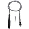 Jyving Grigio Grinder Albero Flessibile 105 cm Soft Flex Albero Estensione Bar con M8 Keyless Mandrino L Chiave Rotary Albero Grinder Strumento Accessorie