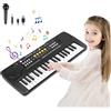 m zimoon Pianola Bambini 37 Tastiera Elettronica Musicale con Microfono, Pian...
