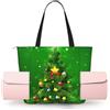 ZYJHYY Borse da yoga da donna con stampa alberi di Natale con tappetini da yoga borse trasportatore borsa da trasporto per allenamento pilates