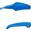 CMYAOYC Copertura di Ricambio per Bimini Top, Tessuto Nautico Barca 600D Resistente a scolorimento e screpolature, Ricambio Tendalino Barca, Telaio Non Incluso