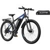NexaCore Distribuito C29 Pro con Doppia Batteria, Bicicletta Adulti 29, Telaio in Lega di Alluminio, Cambio Shimano 21 Velocità, Freni a Disco, Sospensione Anteriore
