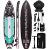 UPWELL Tavola gonfiabile extra larga da 30,9 cm x 99,9 cm, con sedile per kayak, tavola da SUP per adulti, rosa Mech