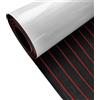 QAUUCP Eva Tappetino Antiscivolo per Barca 2400*450mm Schiuma Eva Finto Teak Ponte for barche Tappetino Copriletto Yacht Marine Pavimento Impermeabile Pontone Pavimentazione Barche a motore(Black red)