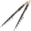 LOVSSU Canna da pesca telescopica viaggio 1.8m 2.1m .4m .7m 3.0m .6m Spinning mare portatile tascabile super corta(2.7 m)