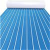 QAUUCP Eva Tappetino Antiscivolo per Barca 2400*300*5mm Schiuma EVA Barca Decking Copriletto Mat Yacht Motoscafo Antiscivolo Veicolo Autoadesivo Marine Finto Teak Deck Pavimentazione Pad(Gray black)