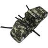 LAPYAPPE Borsa Posteriore in Tela Mimetica per Bicicletta Mountain Bike Grande capacità e Due Tasche per Bottiglie Adatta per Sedile Posteriore