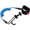 MISDBOUBM Guinzaglio da polso a spirale per bodyboard Accessori per il surf 5,5 mm/5 piedi (Arancia)