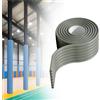 LSMDPT Copertura per Il palo da Basket Imbottitura Autoadesiva per Palo da Basket per Esterni, Protezione Palo da Basket, per Garage/Seminterrato per Proteggere Auto/Tubi(Gray,Pack of 2 - W 8cm)