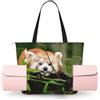 ZYJHYY Little Red Panda Print - Borsa da yoga da donna, con tappetino da yoga, borsa da trasporto per pilates, allenamento