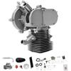 BTGSHYNM Kit motore per bicicletta da 100 cc, con accensione CDI, portata 200 kg, pignone a 44 denti, silenzioso, velocità massima 45 km/h, motore monocilindrico per biciclette da 26/28