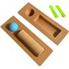 FewNvWa Balance Board Set Potenziamento Anca Roller Massaggio Palla Rafforzamento Resistenza Strumento in Silicone Adatto per Praticanti, Palla di Sughero
