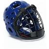 Wswqop Casco Protezione Arti Marziali Schermo Facciale Imbottitura Struttura Solida Chiusura Regolabile Ventilazione Superiore Adatto per Karate Kendo Fencing Allenamento, Blue, Xl