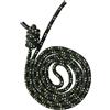 Folpus Fune Allenamento Fitness Corda Potenziamento Corpo Esercizi Ritmici Sviluppo Flessibilità Maggiore Controllo Presa Sicura Adatti Allenamenti Quotidiani Casa Outdoor, Nero+Verde, 13.5MM