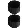 IWOWHERO Coprigambe Rotondi 2 Pezzi 50mm in Gomma per Attrezzature Fitness Copertura Protezione Pavimenti Palestra