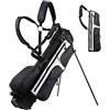CVHfhjTG sacca da golf, Sacca da golf portatile con divisorio organizer a 4 vie for campo, facile trasportare, salvaspazio/facile pulire
