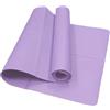 ATEUXOL Tappetino Palestra Tappetino yoga pieghevole Eco friendly EVA esercizio fitness da viaggio spessori 3 mm/4 mm/6 mm(0.3cm Purple)