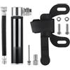WEOKDFHA Mini pompa da bicicletta in lega di alluminio ciclismo ad aria manuale gonfiatore for pneumatici valvola Presta for accessori bici strada MTB(Red)