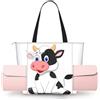 ZYJHYY Borse da yoga da donna con stampa di mucca da latte con tappetini da yoga borse trasportatore borsa tote per allenamento pilates