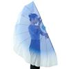 AHUFGN Ventagli Danza del Ventre Chiffon Grande ventaglio Velo Apertura Puntelli da Ballo Lisca di Pesce Manico Pieghevole Cinese 85 cm(Color 10,1PCS)