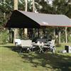 Ordellia Telone grigio e arancione, 420 x 440 cm, impermeabile, da campeggio, in poliestere 185T, con rivestimento in poliuretano, antivento, leggero, compatto, con occhielli, per esterni, trekking