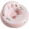 Deskium Slitta gonfiabile da neve, resistente, con schienale alto e maniglie di sicurezza, snowboard a forma di cuore rosa per adulti per divertimento invernale all'aperto, slittino spesso resistente al