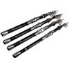 LOVSSU Canna da pesca telescopica Rock Spinning Fly Carp Feeder Fibra di carbonio 2.7M .4M .1M 1.8M .5M Mini canna viaggio(2.7 m)