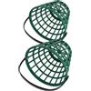 LIFKICH Portable golf ball basket holder in plastico verde, con capacità 50 palline, confezione da 2, ideale per il golf