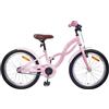 Runheo Bicicletta per bambini da 18 pollici, con telaio in acciaio, sedile e manubrio regolabili per 5-7 anni, leva del freno sicura, include parafango e campanello, per uso quotidiano, all'aperto