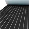 QAUUCP Eva Tappetino Antiscivolo per Barca 410x2400x5mm Schiuma Eva Barca Decking Kayak Pavimentazione Marine Tappeto Auto Adesivo da Pesca Antiscivolo Tavola Surf Trazione Zerbino(Black with Grey)