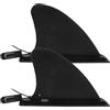 YARNOW Pinne di Ricambio per Paddleboard 2Pezzi in PVC Nero con Design Clip-on per Avventure Acquatiche e Laghi