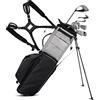CVHfhjTG sacca da golf, Sacca da golf, sacca multifunzionale uomo, divisore a 8 vie e leggera, comoda accessibile(Black)