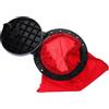 COLLBATH Copertura per Portello Kayak Rotonda in ABS Nero, Staccabile e Antiscivolo con Sacchetto di Immagazzinaggio, per Barche Marine e Canottaggio