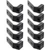 NAMOARLY 10 Pezzi Ganci per Squat Rack in PC Nero, Accessori per Power Rack Supporto Bilanciere, Soluzione Salvaspazio per Deposito Attrezzature da Palestra a Casa