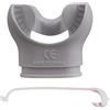 Okiyakusama Boccaglio da Immersione Resistente per Tubo Respiratorio Pezzo Orale Antiscivolo Attacco Riutilizzabile in Silicone Inodore Adatto per Sport Acquatici Sub Escursioni Marine, Grigio