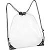 ZYOUQI Borsa trasparente con coulisse per donne e uomini, zaino con coulisse per concerti, sport, festival, viaggi, lavoro, stadio approvare zaino stringhe borse