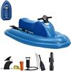 KAIKAFEI Jet Ski Gonfiabile Elettrico 2-in-1 e Scooter Subacqueo da Immersione con Motore Brushless 500W, Zattera da Surf Motorizzata 10 velocità per Adulti, 10000mAh