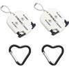 Mirrwin 2 Pezzi Segnapunti Golf, Contatore di Punteggio di Golf con 2 Moschettoni Contatori di Colpi del Giocatore Contatore Manuale Conta Buca Golf per Conteggio, Punteggio Golf Eventi Sportivi, bianco