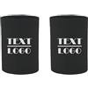 TOPTIE 2PCS personalizzato polso Sweatband Tennis Sport sudore Knit Wristband per il calcio