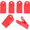 Generic Clip di Sicurezza per Tapis da Corsa 6 Unitá, Funzione di Arresto di Emergenza in Plastica Rossa, Facile da Sostituire per Attrezzature Fitness